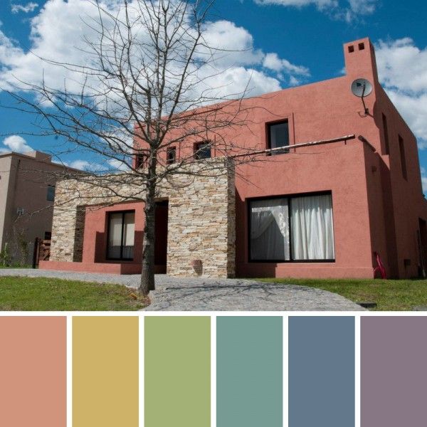 Fachada colores apagados Color House decoración